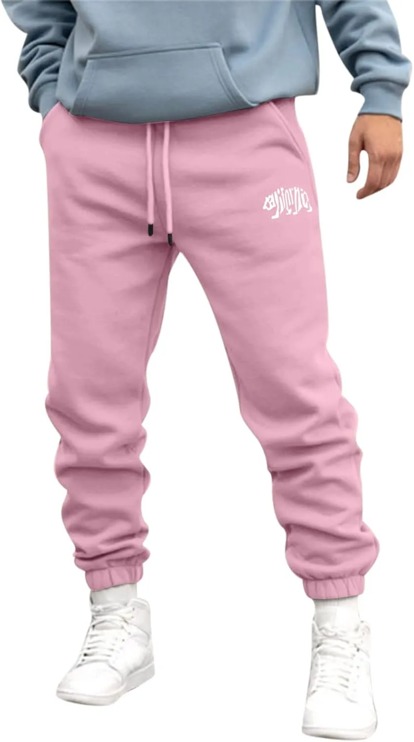 GIERIDUC Mens Sweatpants with Pockets Mens Size Medium Athletic Pants Performance Rider Long Pant Extra Long Slacks for Men