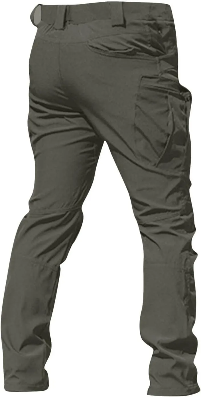 GOFULY Cargo Pants Mens Multi Pockets Relaxed Fit Pants Stretch Casual Pants Big and Tall Y2K Tactical Trousers Convertible
