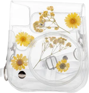 Housoutil Mini 11/9/8 Camera Case Weatherproof Protective Case Compact Camera Pvc Floral Design Shoulder Bag