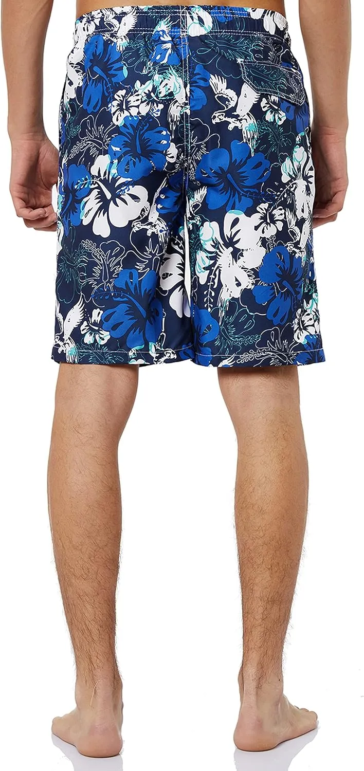 KAILUA SURF Mens Swim Trunks Long, Quick Dry Boardshorts, 9 Inches Inseam Bathing Suits with Mesh Lining