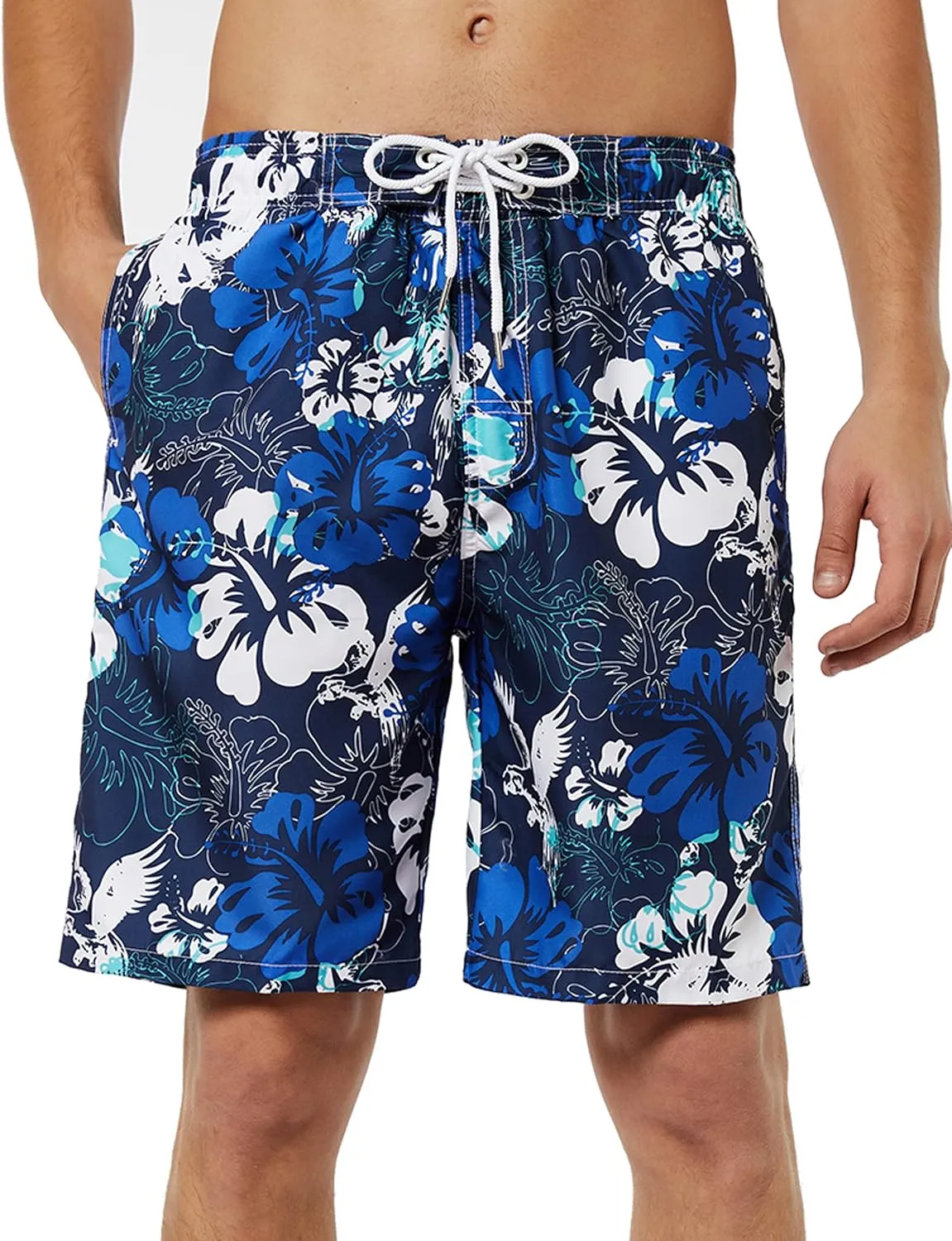 KAILUA SURF Mens Swim Trunks Long, Quick Dry Boardshorts, 9 Inches Inseam Bathing Suits with Mesh Lining