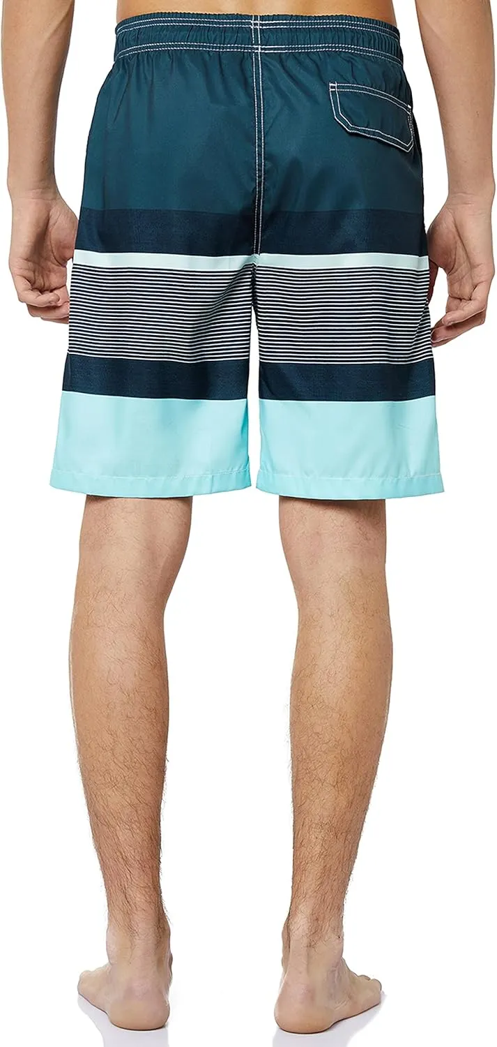 KAILUA SURF Mens Swim Trunks Long, Quick Dry Boardshorts, 9 Inches Inseam Bathing Suits with Mesh Lining