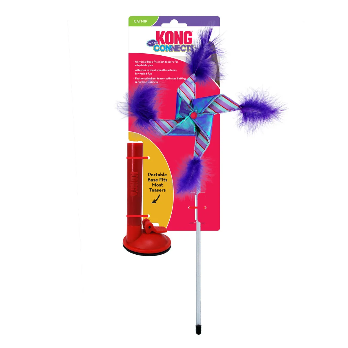 KONG Connects Switch Teaser Pinwheel Cat Toy