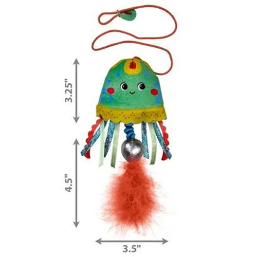 KONG Jellyfish Teaser Assorted Colors Cat Toy