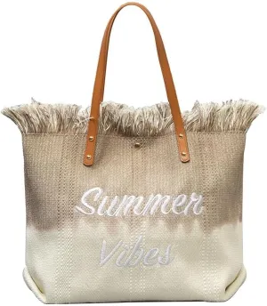 Large Handbag for Women Capacity Top Handle Aesthetic Tote Vibe Beach Bohemian Hobo Tassels Canvas Shoulder