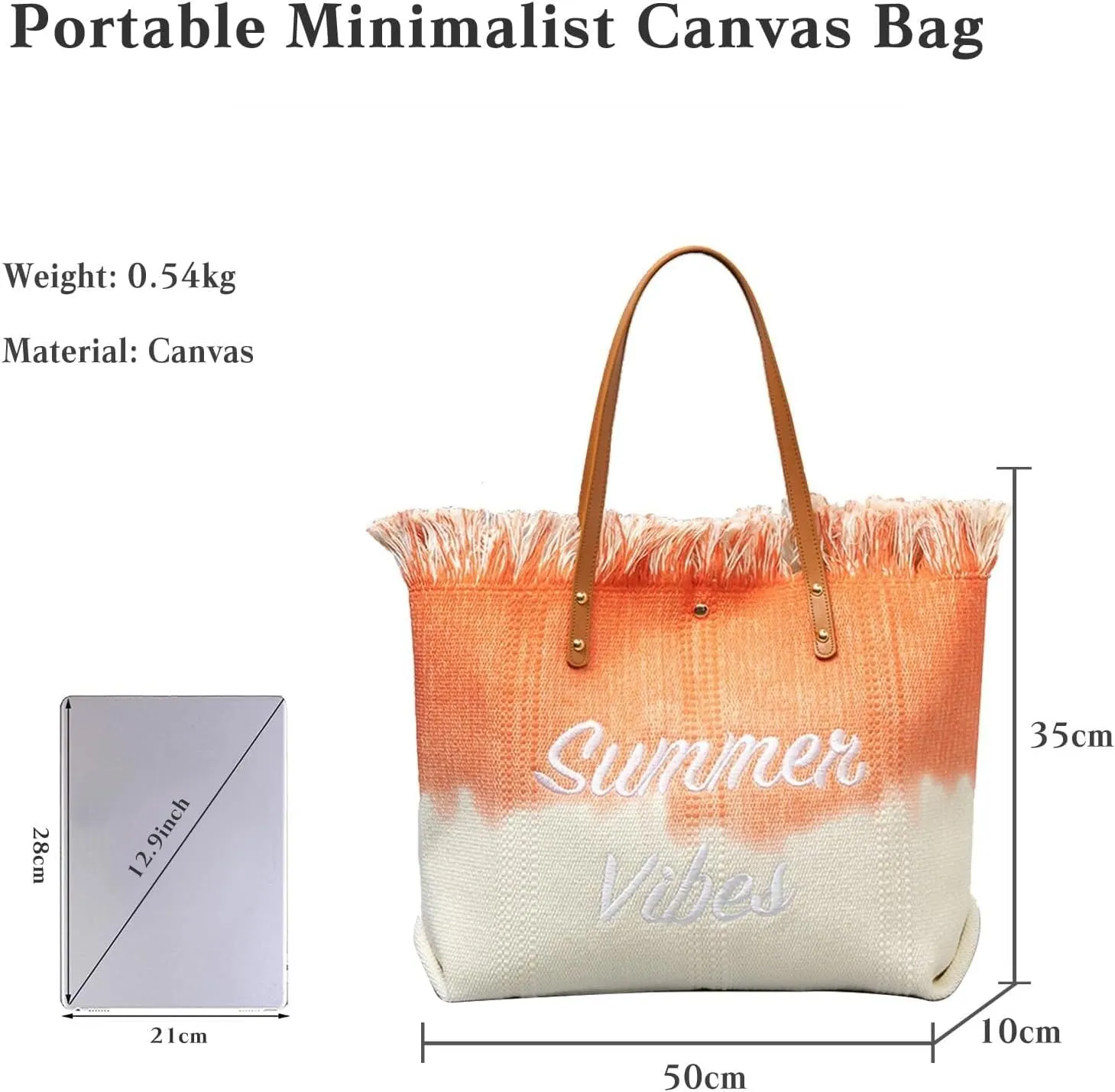 Large Handbag for Women Capacity Top Handle Aesthetic Tote Vibe Beach Bohemian Hobo Tassels Canvas Shoulder