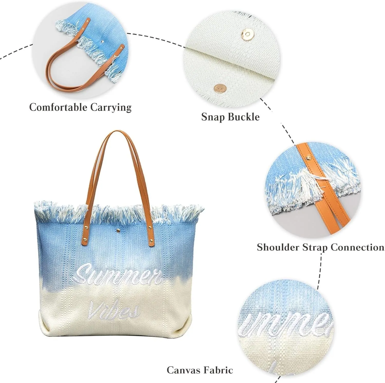 Large Handbag for Women Capacity Top Handle Aesthetic Tote Vibe Beach Bohemian Hobo Tassels Canvas Shoulder