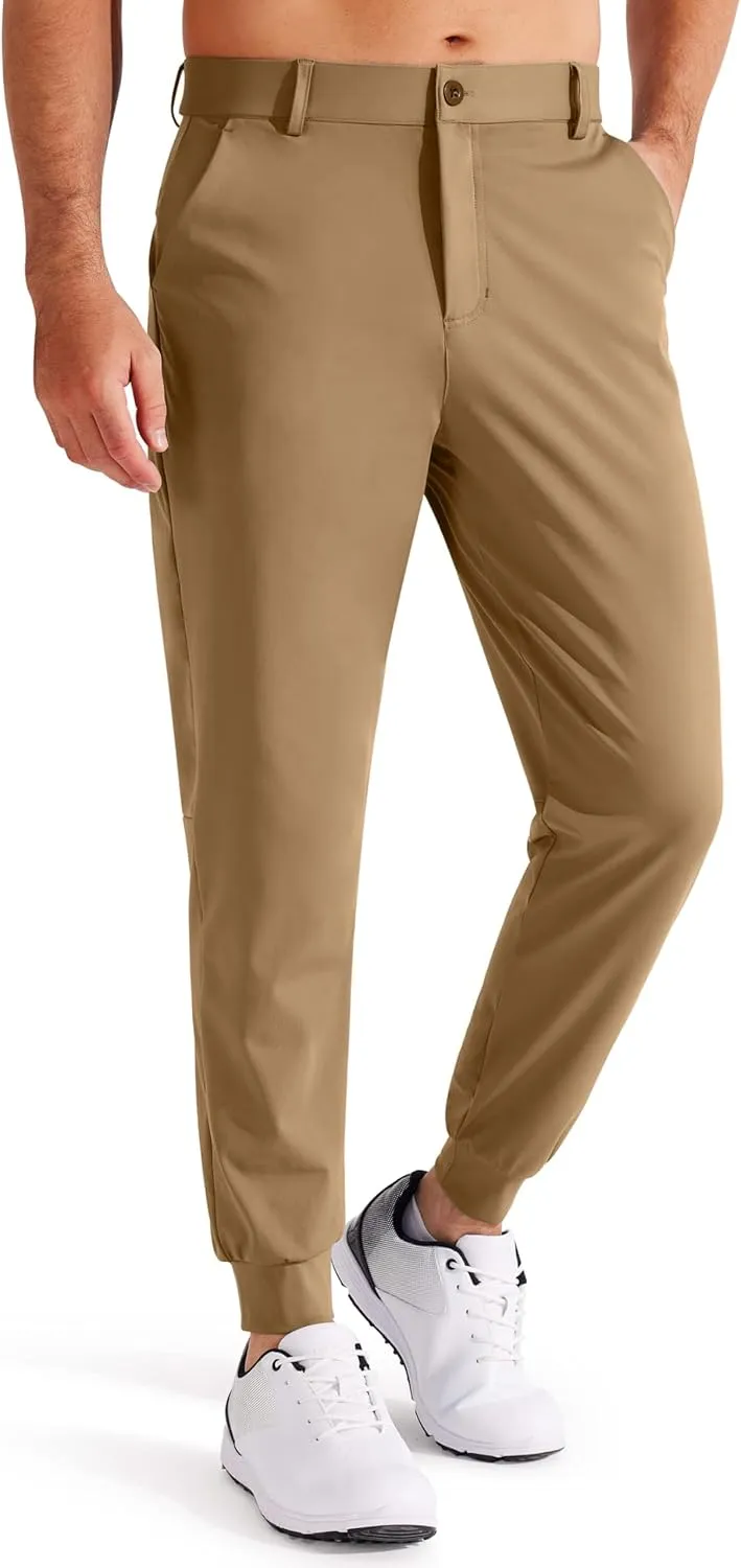 Libin Men's 4-Way Stretch Golf Joggers with Pockets, Slim Fit Sweatpants for Work Dress Pants Athletic Casual Yoga Pants