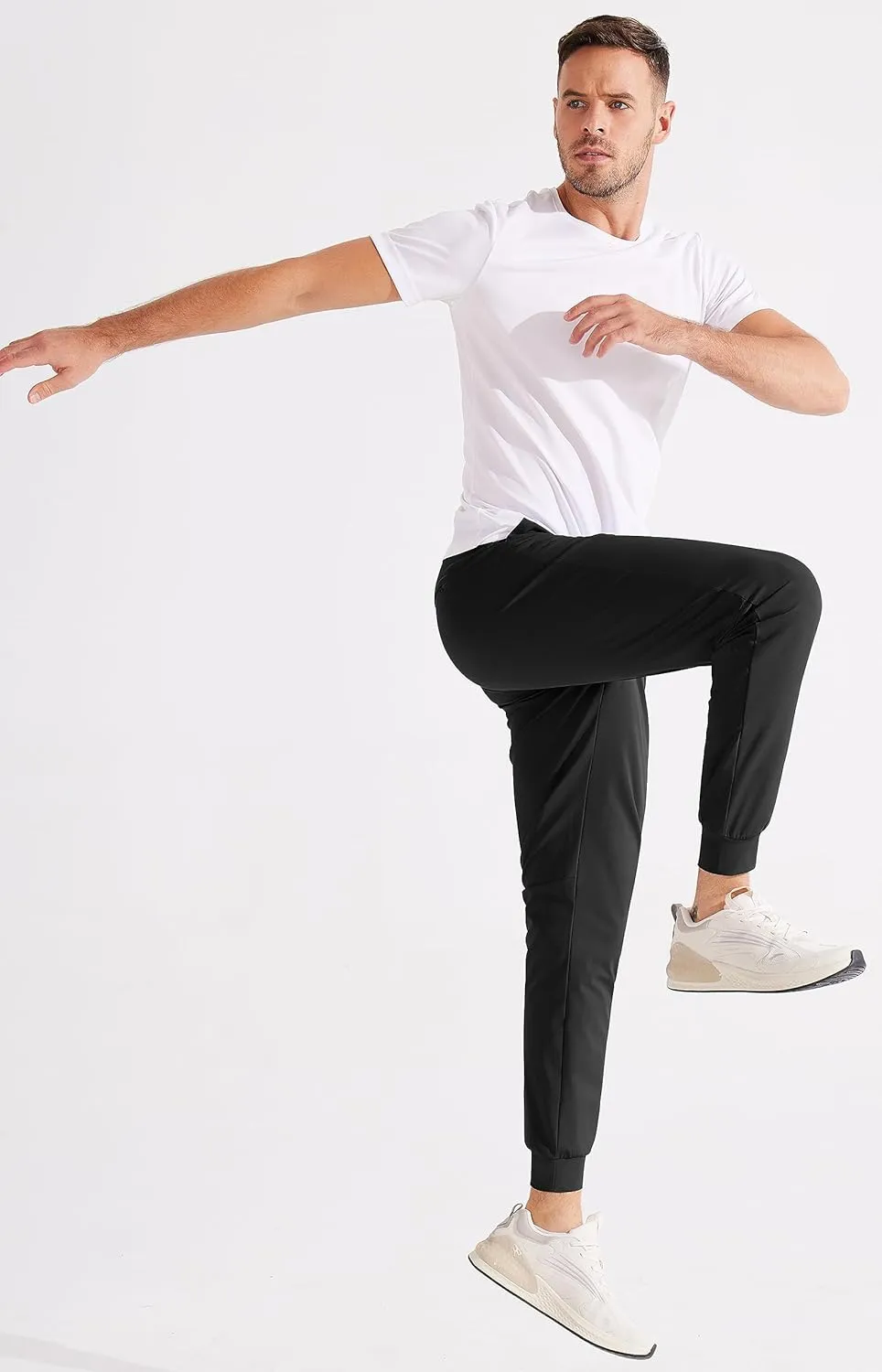 Libin Men's 4-Way Stretch Golf Joggers with Pockets, Slim Fit Sweatpants for Work Dress Pants Athletic Casual Yoga Pants