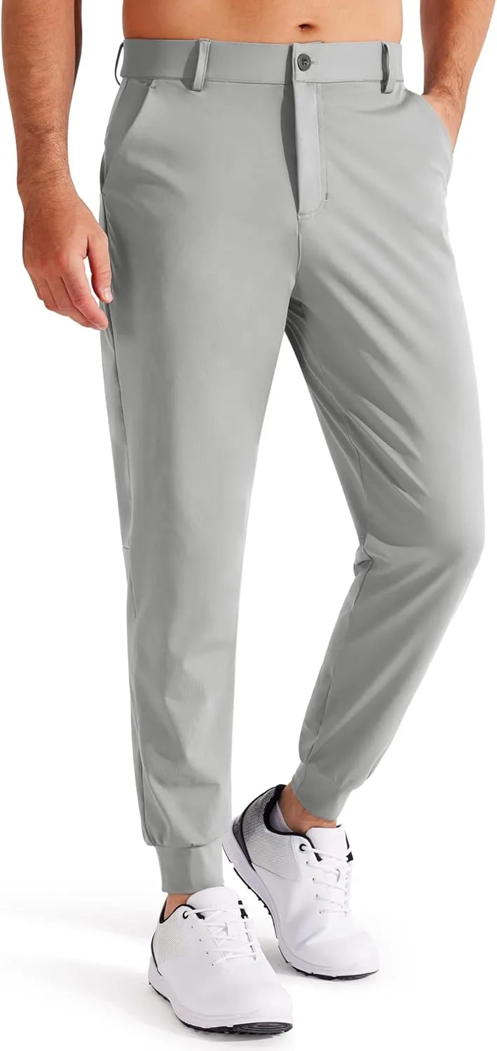 Libin Men's 4-Way Stretch Golf Joggers with Pockets, Slim Fit Sweatpants for Work Dress Pants Athletic Casual Yoga Pants