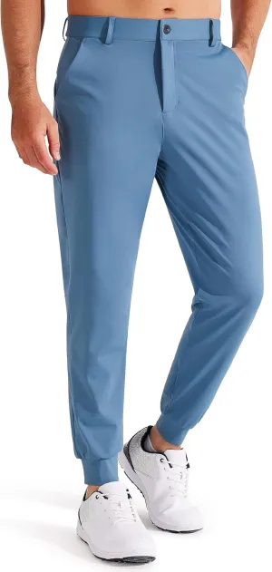 Libin Men's 4-Way Stretch Golf Joggers with Pockets, Slim Fit Sweatpants for Work Dress Pants Athletic Casual Yoga Pants