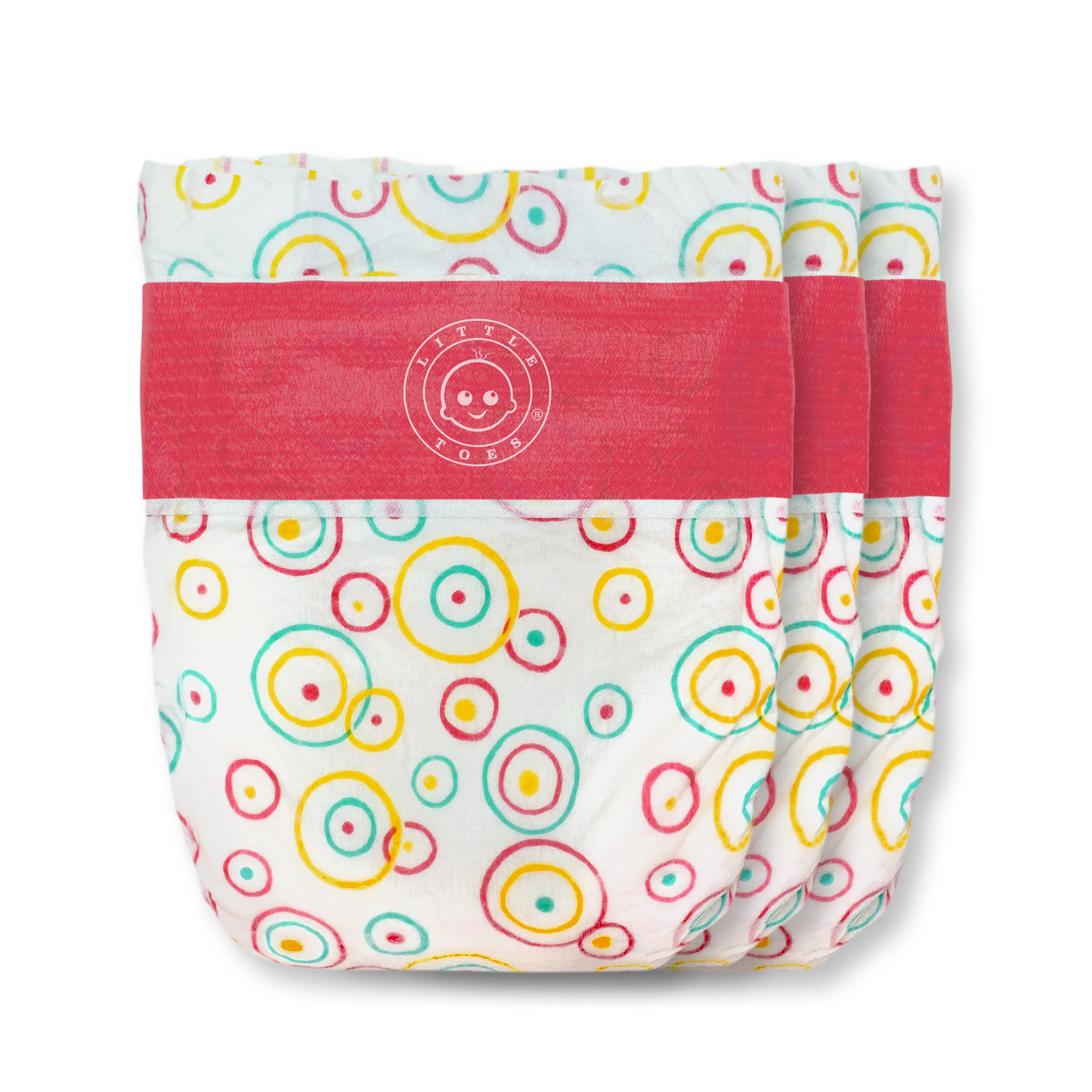 Little Toes Convenience On The Go 3x Diapers | Size Large (20-29 lbs)