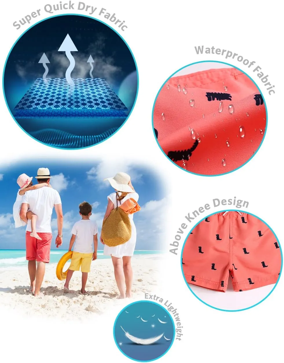maamgic Swim Trunks Boys Toddler Bathing Suits for Kids Swimwear Baby Boy Swimsuit Boys Swim Shorts