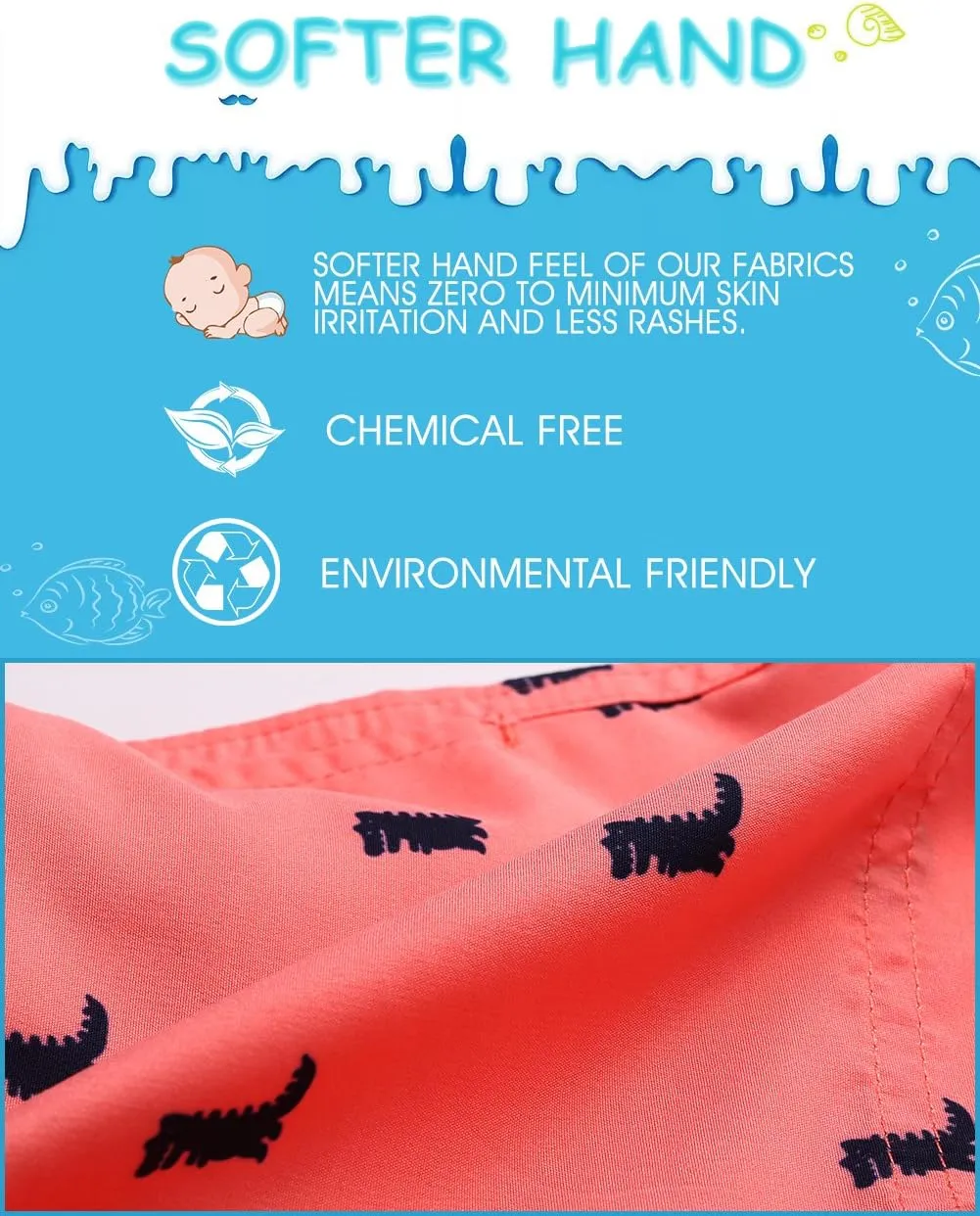 maamgic Swim Trunks Boys Toddler Bathing Suits for Kids Swimwear Baby Boy Swimsuit Boys Swim Shorts