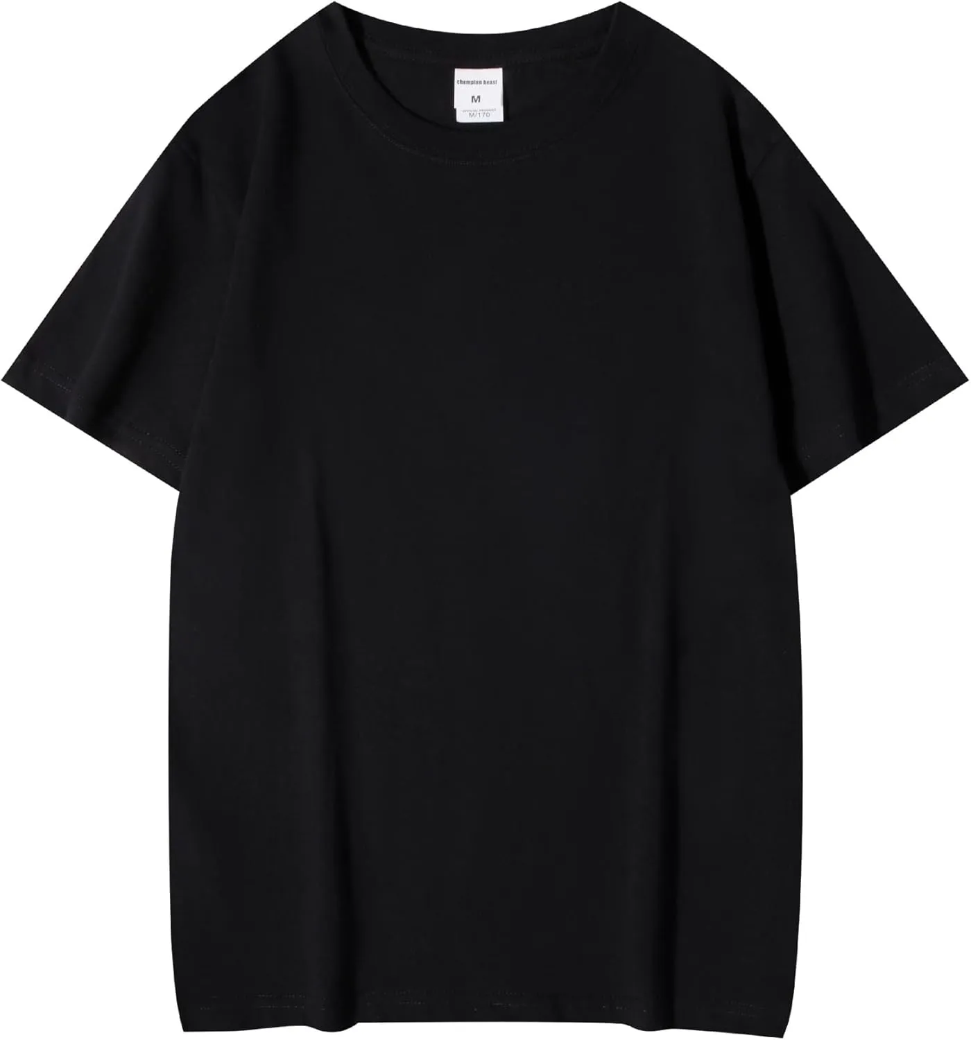 Men's 3 Pack Solid Color Pure Cotton Crew Neck Short-Sleeved T-Shirt Summer Sports Casual Round Neck Undershirt