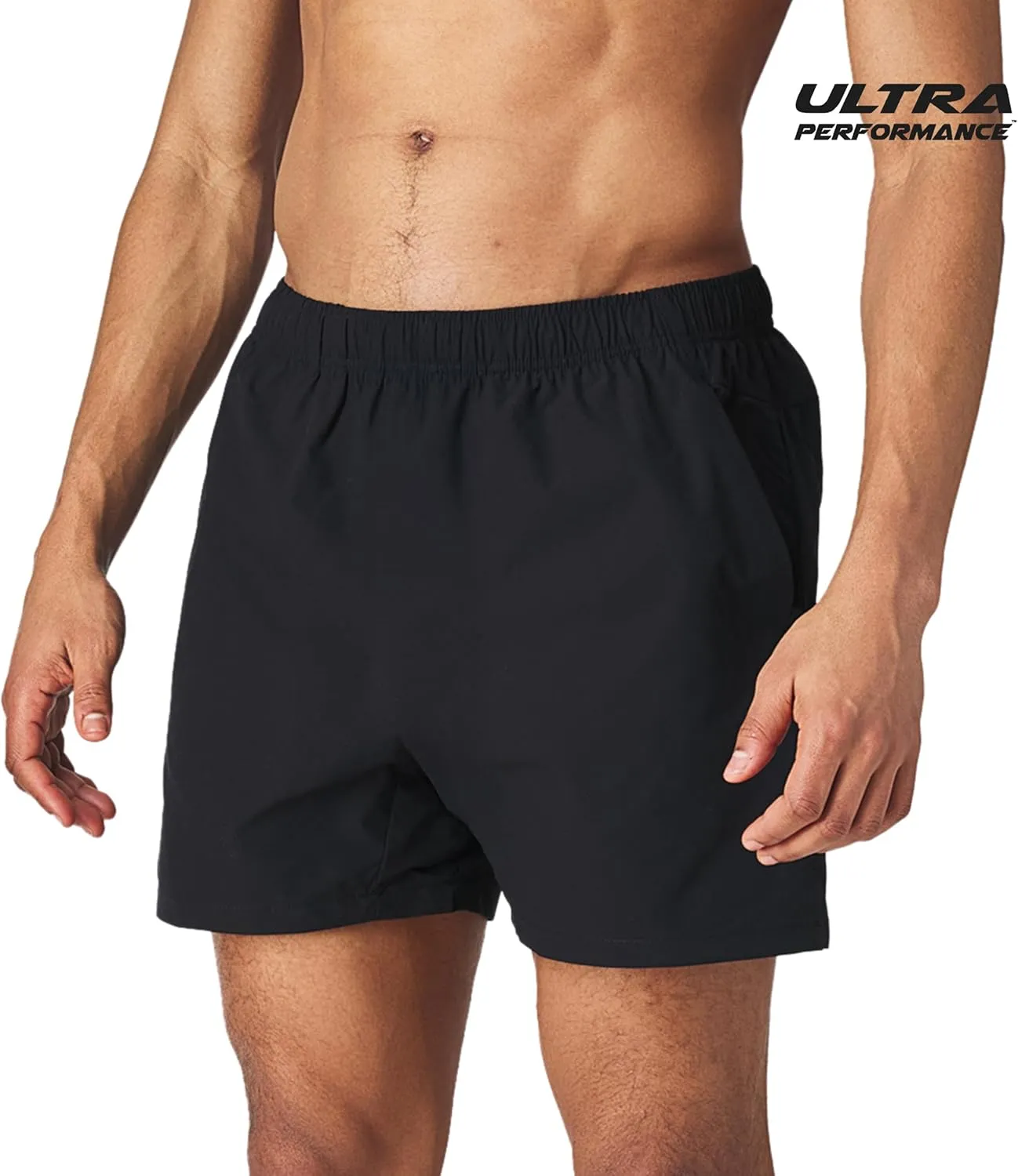 Men's 5 Inch Swim Trunk's with Liner 2 Pack Mens Stretch Quick Dry Beach Shorts Swimming Trunks & Bathing Suits for Men