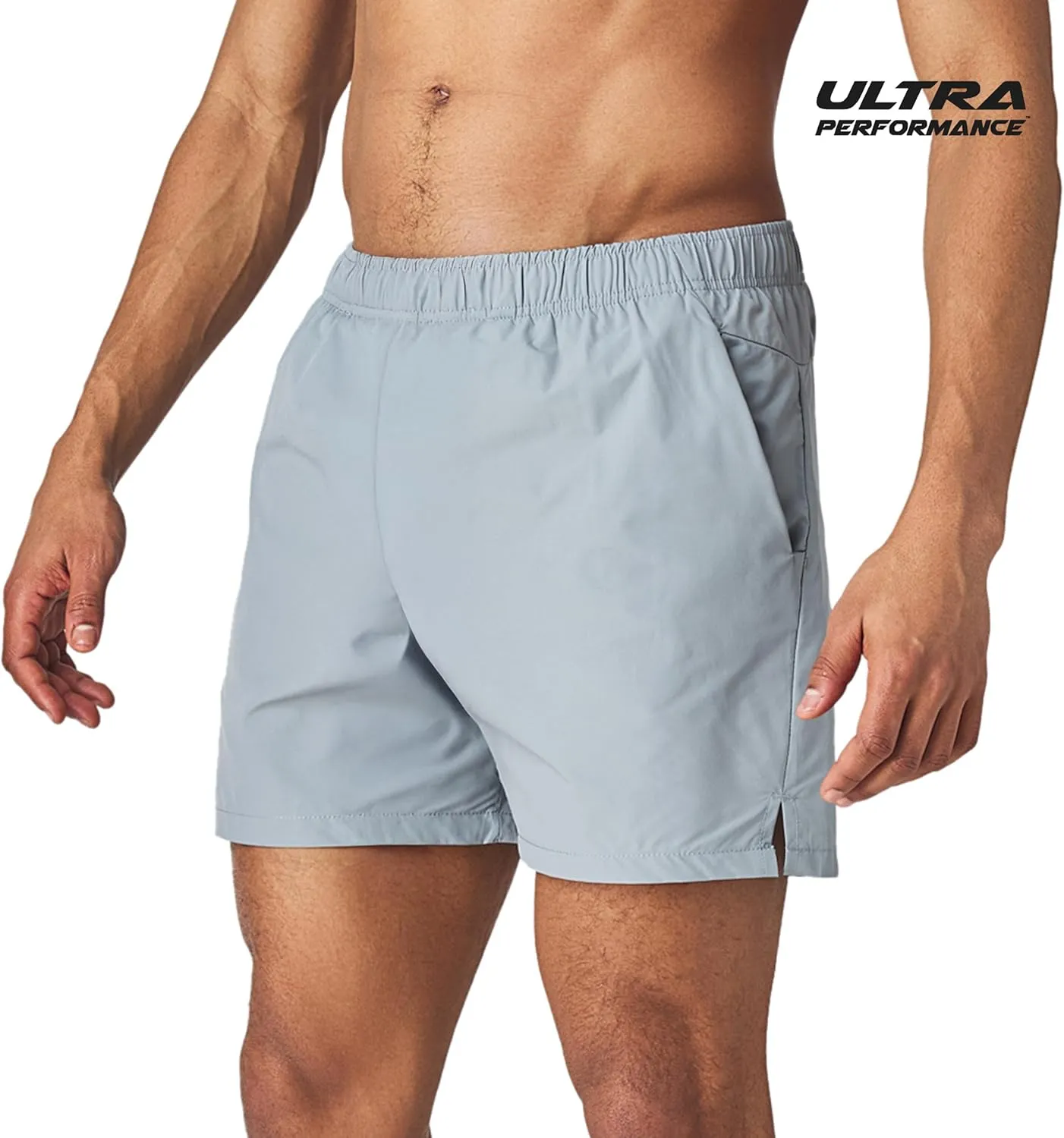 Men's 5 Inch Swim Trunk's with Liner 2 Pack Mens Stretch Quick Dry Beach Shorts Swimming Trunks & Bathing Suits for Men