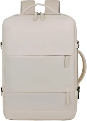 Men's and Women's Backpack Multifunctional Outdoor Travel Bag Large Capacity Laptop Bag Backpack (beige)