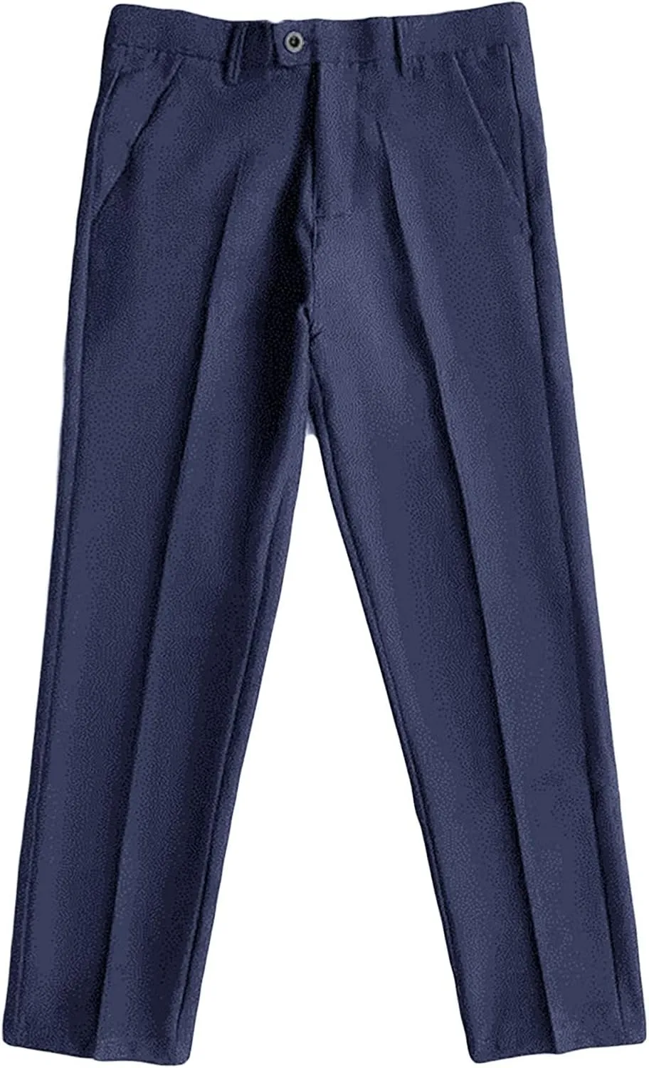 Men's Business Suit Pants Casual Pants Slim Fit Flex Flat Front Pant Stretch Tapered Chino Pants Trousers (34,Blue)