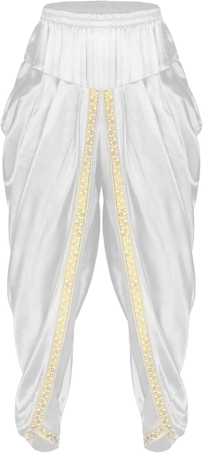 Men's Casual Harem Pants Palazzo Trousers Tribal Arabic Halloween Cosplay Pants Hippie Trousers