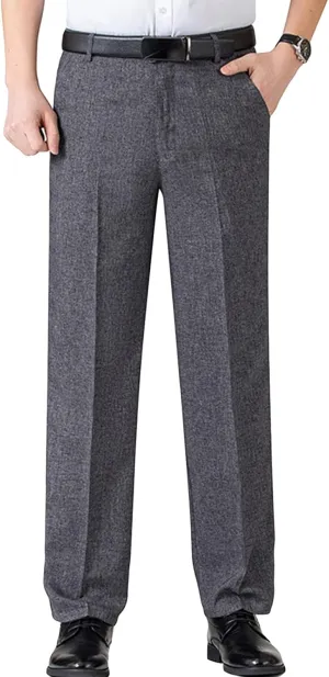 Men's Chino Flat Front Slim Fit Pant Casual Cotton Stretch Suit Pants Lightweight Skinny Fit Dress Pant (40,Dark Grey)