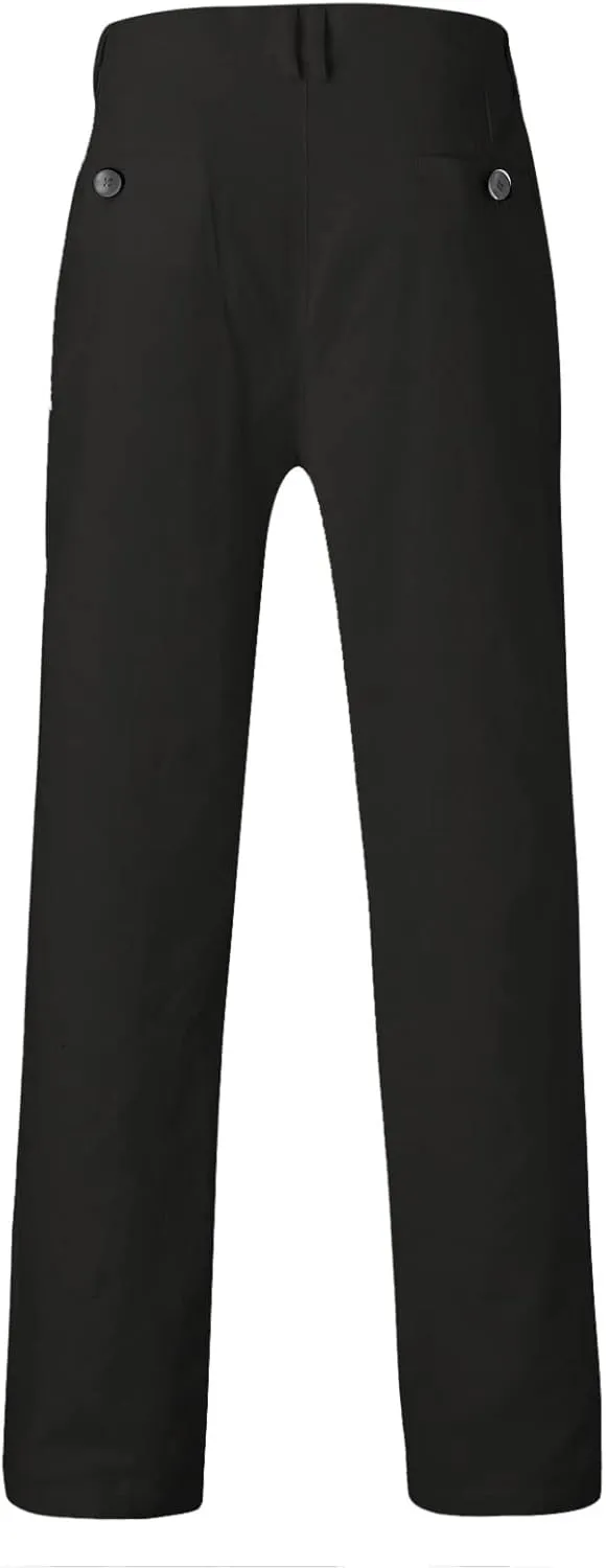 Mens Dress Pants,Fashion Slim Fit Chino Work Suit Pants Classic Expandable Waist Formal Dress Suit Trousers
