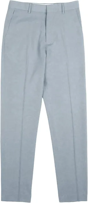 Men's Flat Front Straight Fit Dress Pant Casual Skinny Stretch Chinos Pants Slim Fit Business Pant with Pocket (33,Grey)