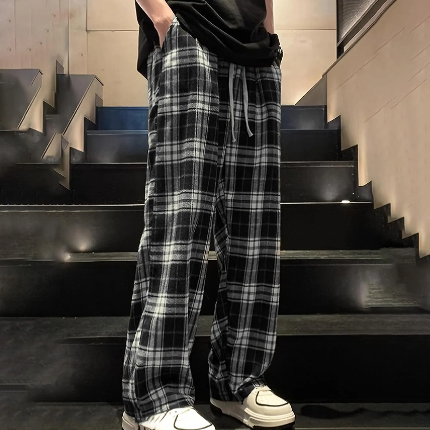 Men's Jogging Pants Casual Solid Color Jogger Loungewear Sweatpant Stretch Waistband Combat Cargo Pant