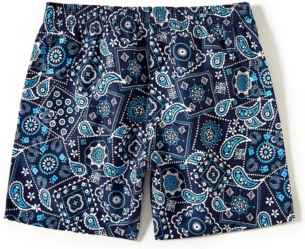 Men's Striped Swim Trunks Bathing Suits Quick Dry Board Shorts Mesh Lining Beach Swimwear with Pockets