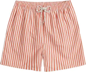 Men's Striped Swim Trunks Bathing Suits Quick Dry Board Shorts Mesh Lining Beach Swimwear with Pockets