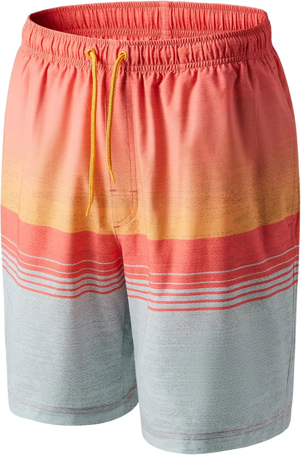 Mens Swim Trunks 8 inch Inseam Mesh Liner Quick-Dry Lightweight 4-Way Stretch Bathing Suit Swimming Trunks for Men UPF 50 