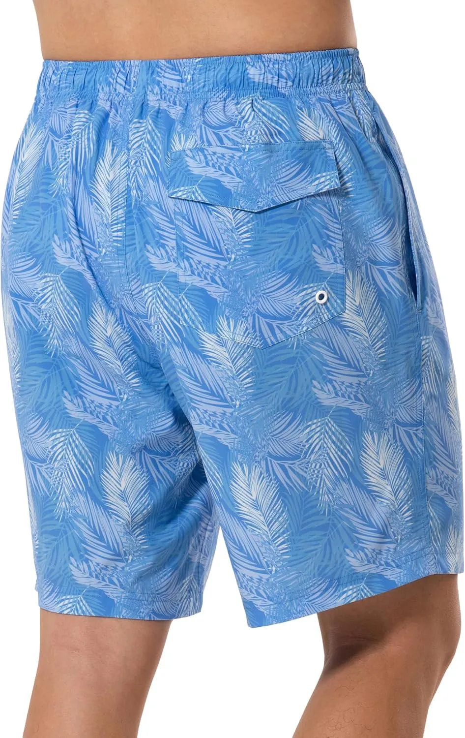 Mens Swim Trunks 8 inch Inseam Mesh Liner Quick-Dry Lightweight 4-Way Stretch Bathing Suit Swimming Trunks for Men UPF 50 