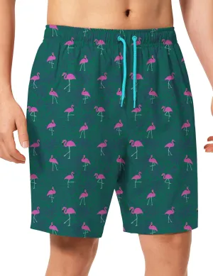 Mens Swim Trunks 8 inch Inseam Mesh Liner Quick-Dry Lightweight 4-Way Stretch Bathing Suit Swimming Trunks for Men UPF 50 