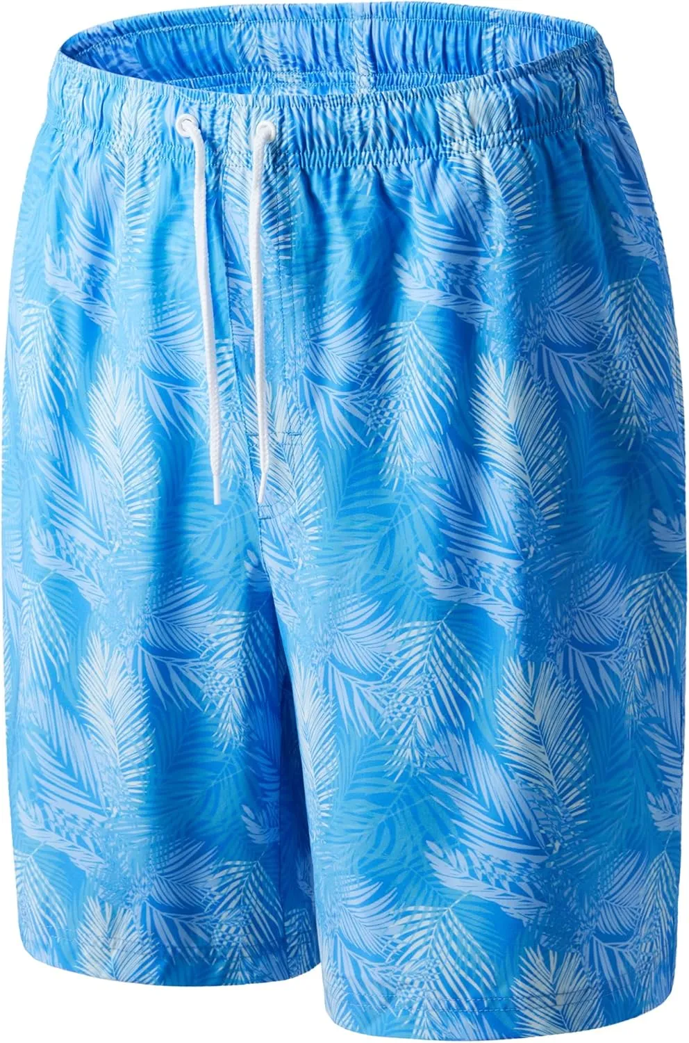 Mens Swim Trunks 8 inch Inseam Mesh Liner Quick-Dry Lightweight 4-Way Stretch Bathing Suit Swimming Trunks for Men UPF 50 