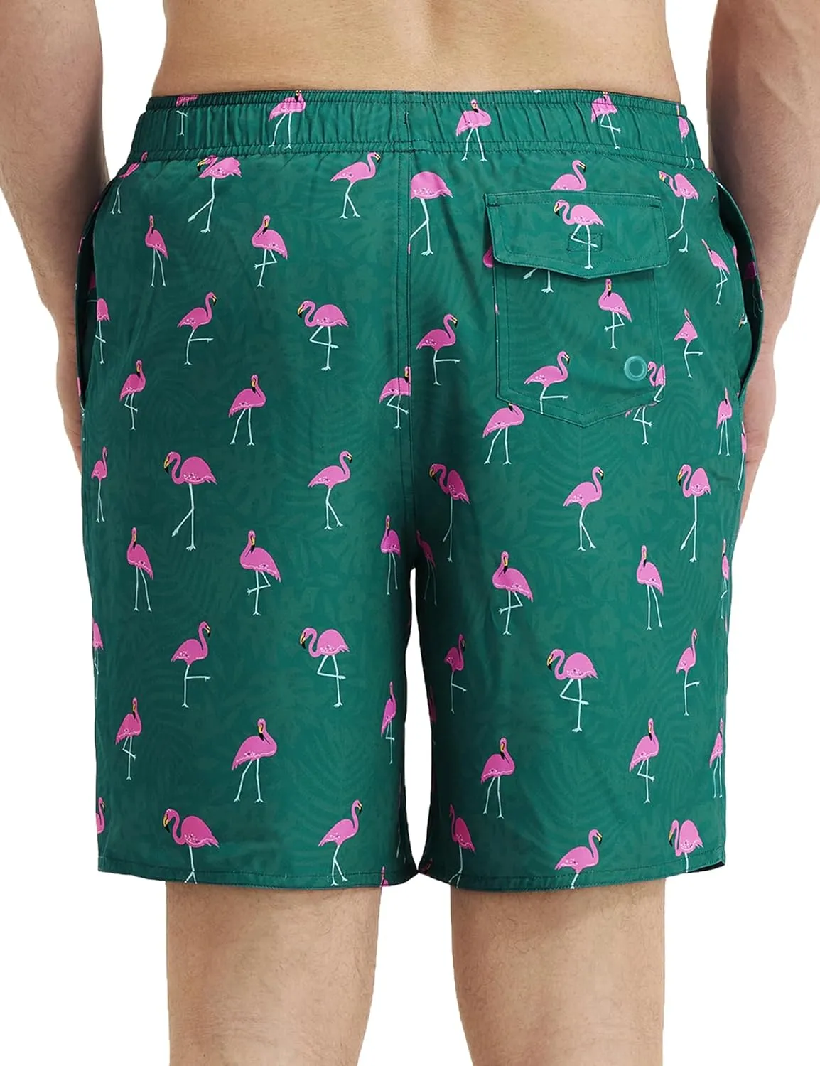 Mens Swim Trunks 8 inch Inseam Mesh Liner Quick-Dry Lightweight 4-Way Stretch Bathing Suit Swimming Trunks for Men UPF 50 