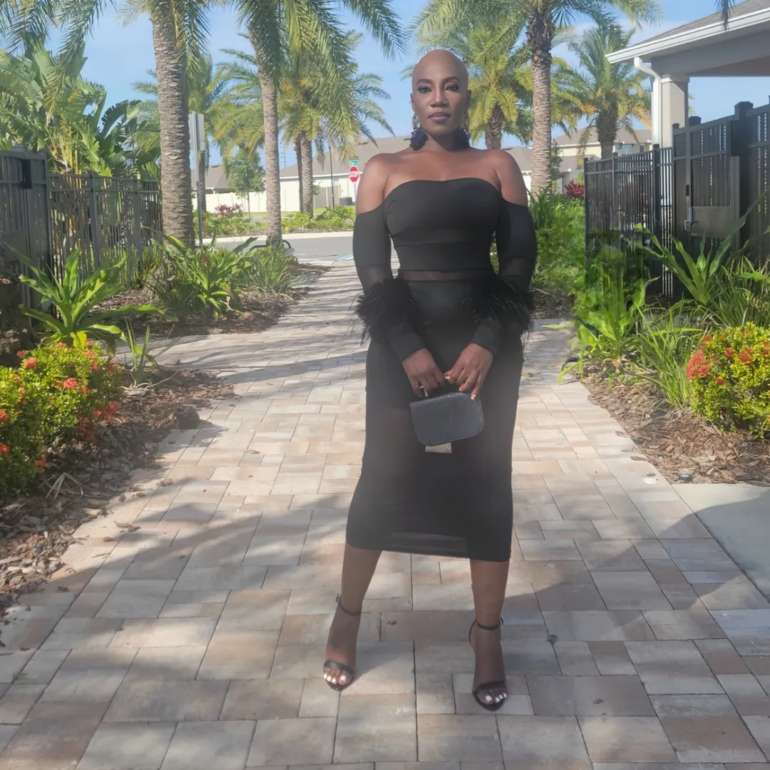 Milani Feathered Dress