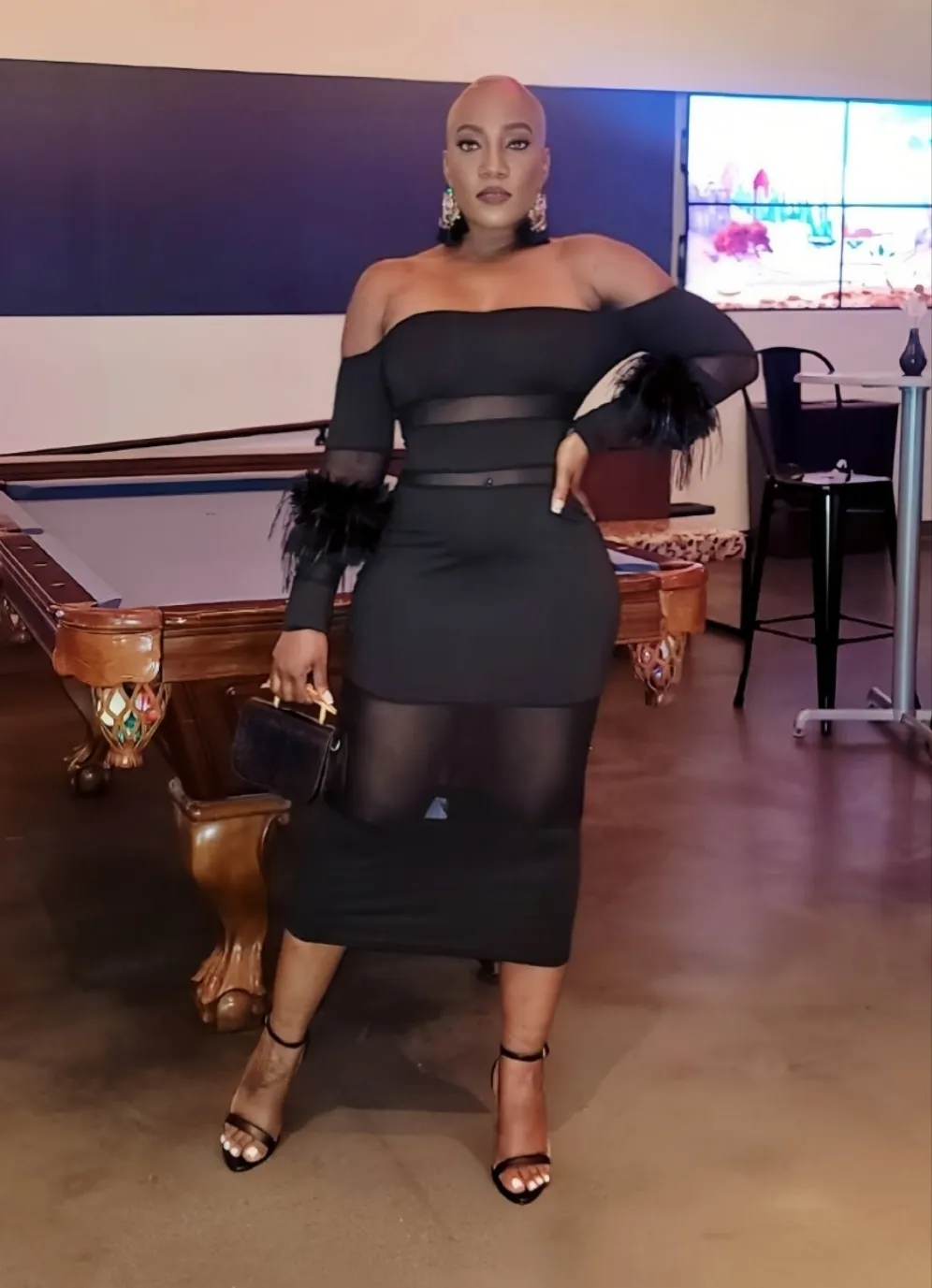 Milani Feathered Dress