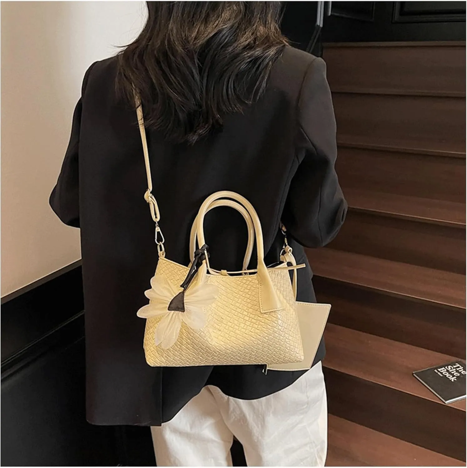 Mini Bucket Bag with Inner Pouch Bucket Purse Vintage Purse Bag Leather Handbag Crossbody Shoulder Bag