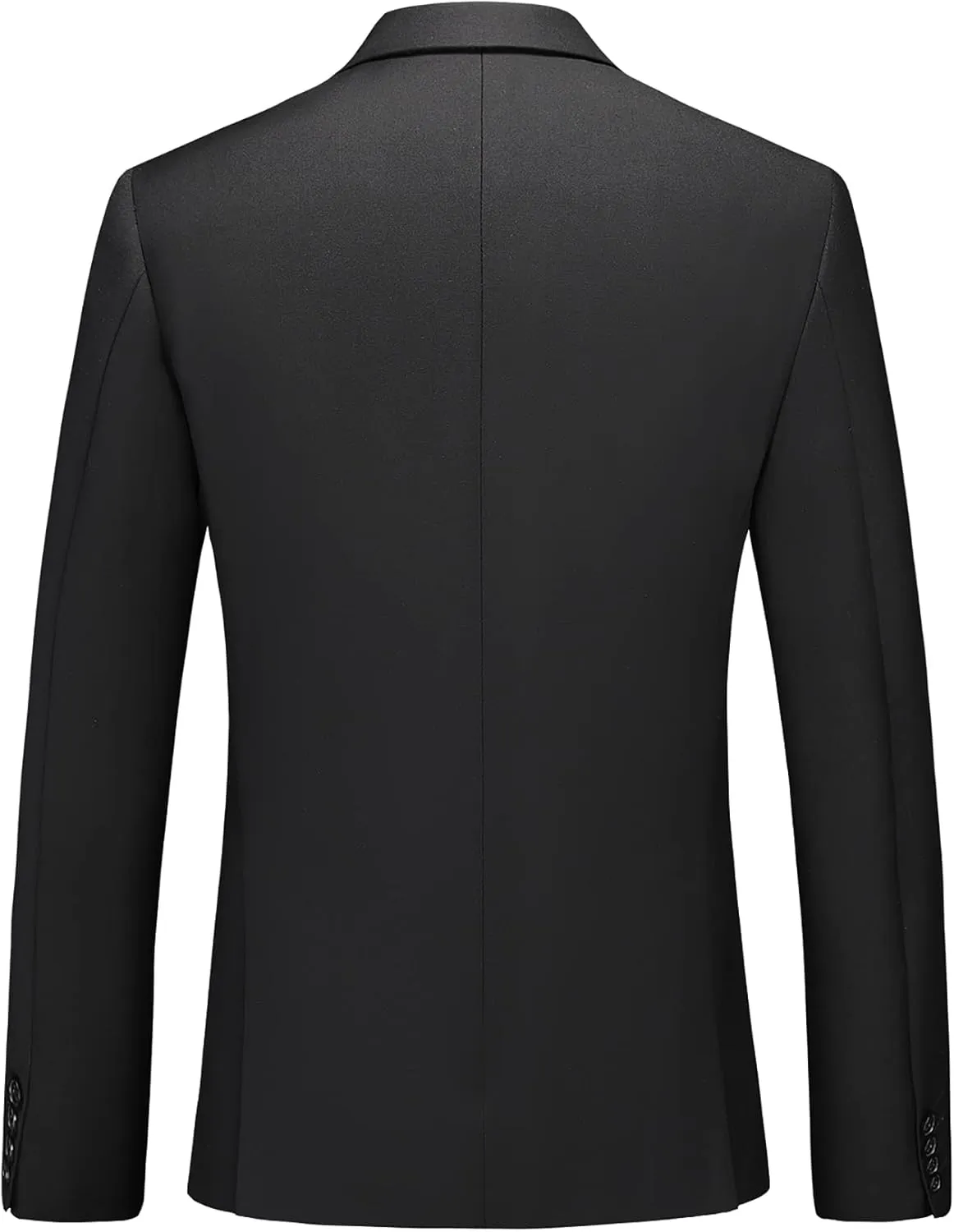 MOGU Mens 3 Piece Dress Suit Slim Fit One Button Side Vents Tuxedo