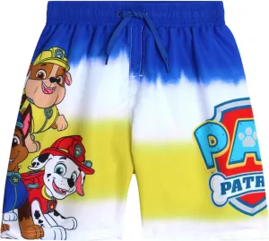 Nickelodeon Boys Swim Trunks - Paw Patrol Chase Marshall Rubble TMNT UPF 50  Quick Dry Boys Swim Shorts for Toddler & Big Kid