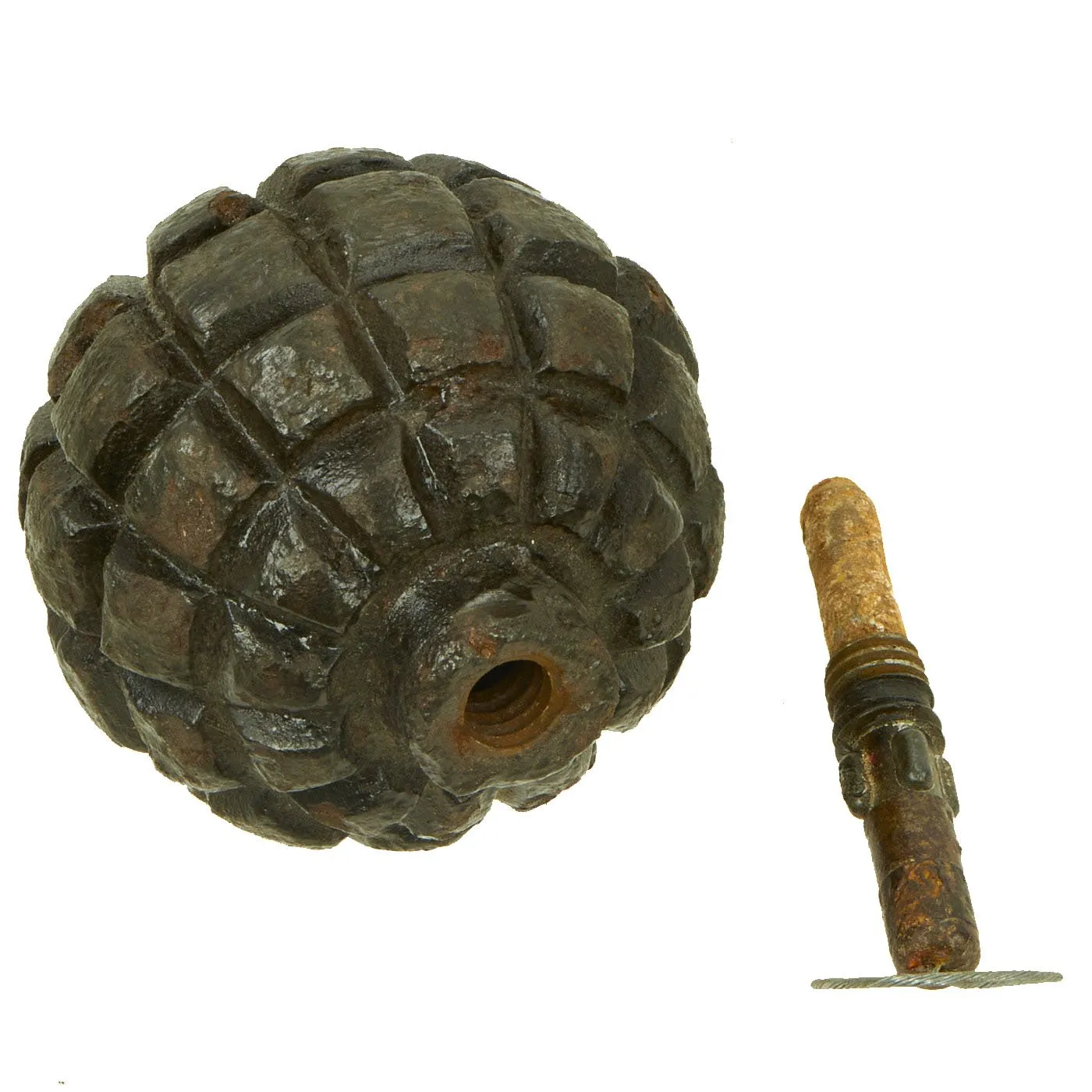 Original German WWI Model 1913 Kugel Hand Fragmentation Grenade - Kugelhandgranate - Inert