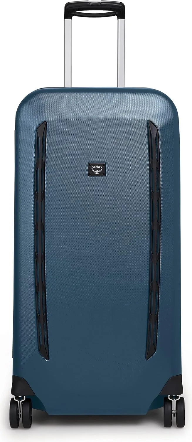 Osprey Transporter Hardside Carry On Luggage, 4 Spinner Wheels, 32"/95L, Venturi Blue