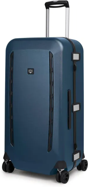 Osprey Transporter Hardside Carry On Luggage, 4 Spinner Wheels, 32"/95L, Venturi Blue