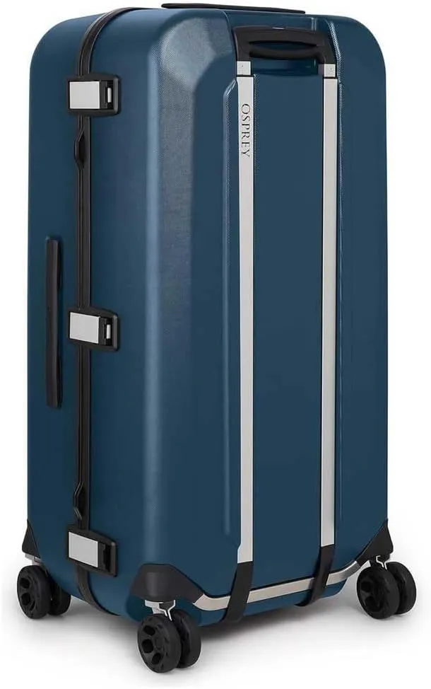 Osprey Transporter Hardside Carry On Luggage, 4 Spinner Wheels, 32"/95L, Venturi Blue