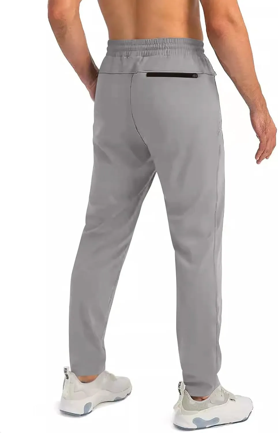 Palcomfy Pants for Me - Mens Gym Pants with Zipper Pockets Breathable Quick Dry Pants Stretch Outdoor Glide Pants Men
