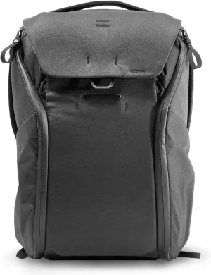 Peak Design Everyday Backpack V2 20L, Camera Bag, Laptop Backpack with Tablet Sleeves, Black (BEDB-20-BK-3)
