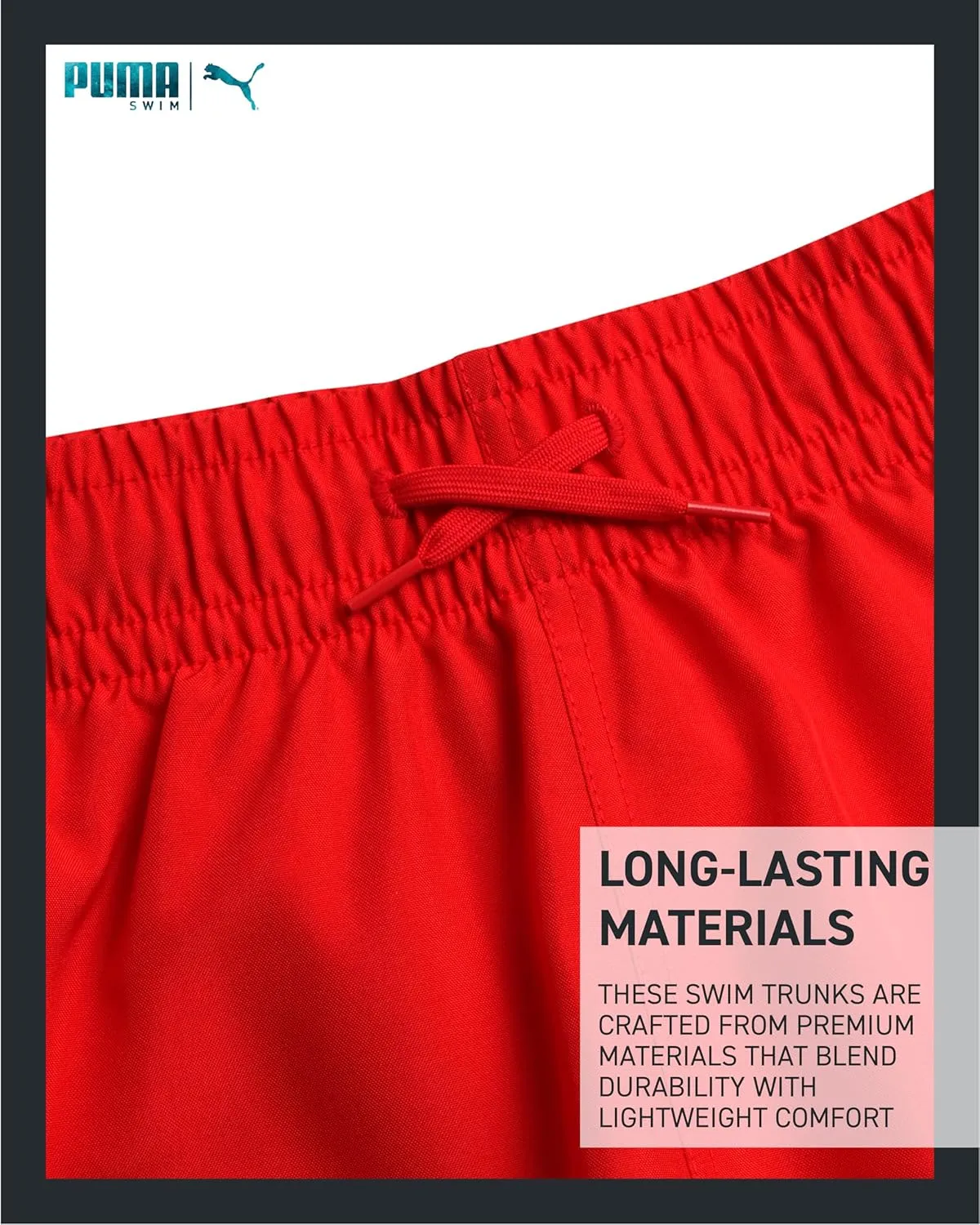 PUMA Boys Swim Trunks - 2 Pack Quick Dry Beach Bathing Suit Shorts for Boys with Breathable Mesh Lining (Sizes: S-XL)