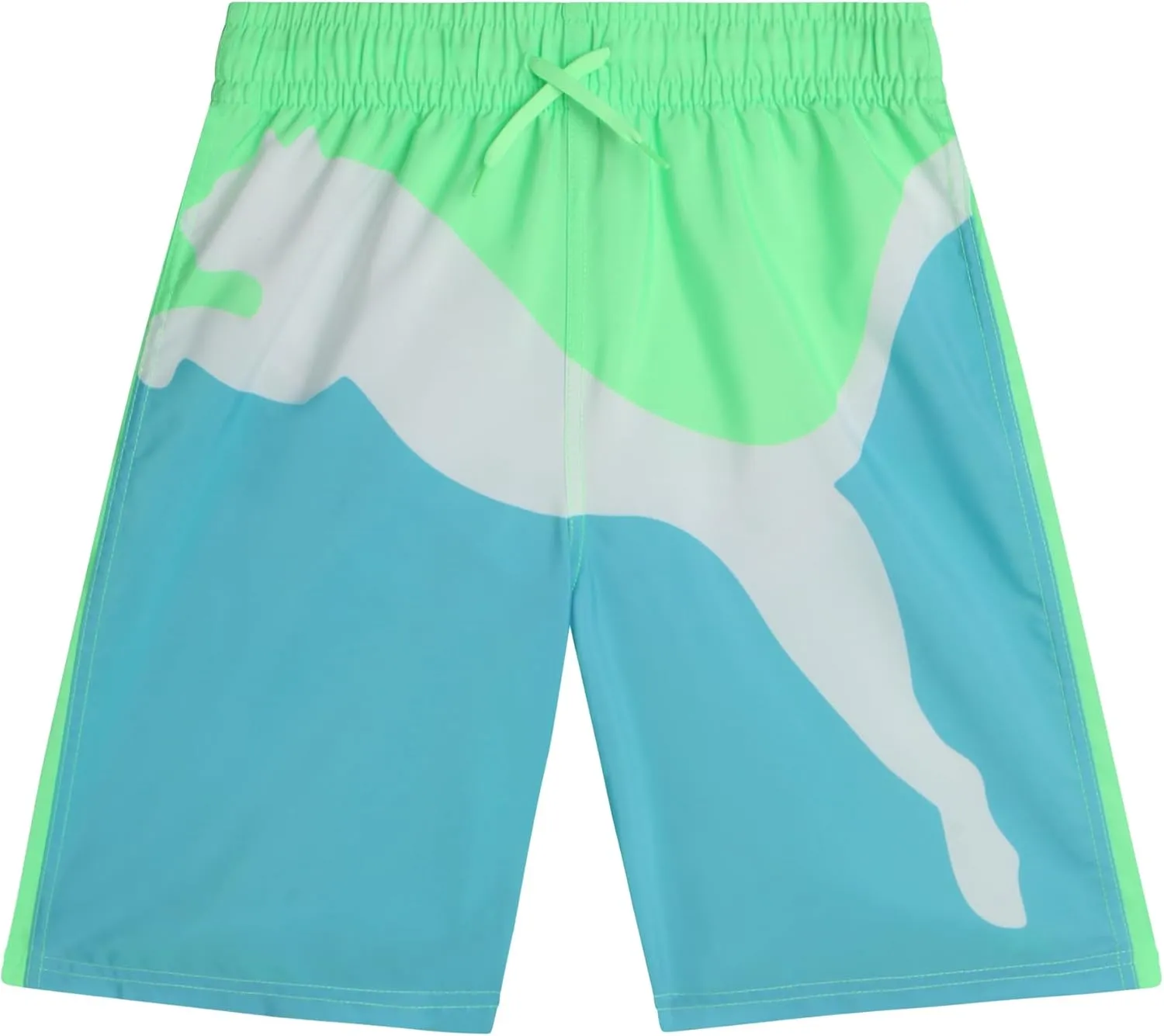 PUMA Boys Swim Trunks - 2 Pack Quick Dry Beach Bathing Suit Shorts for Boys with Breathable Mesh Lining (Sizes: S-XL)