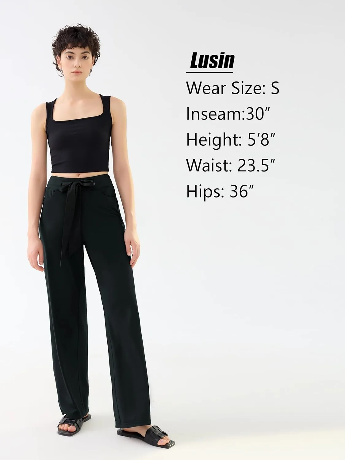 SEVEGO Tall Womens 30"/32"/34" Casual Loose Wide Leg Pants High Waisted Yoga Pants Comfy Palazzo Workout Lounge Trousers