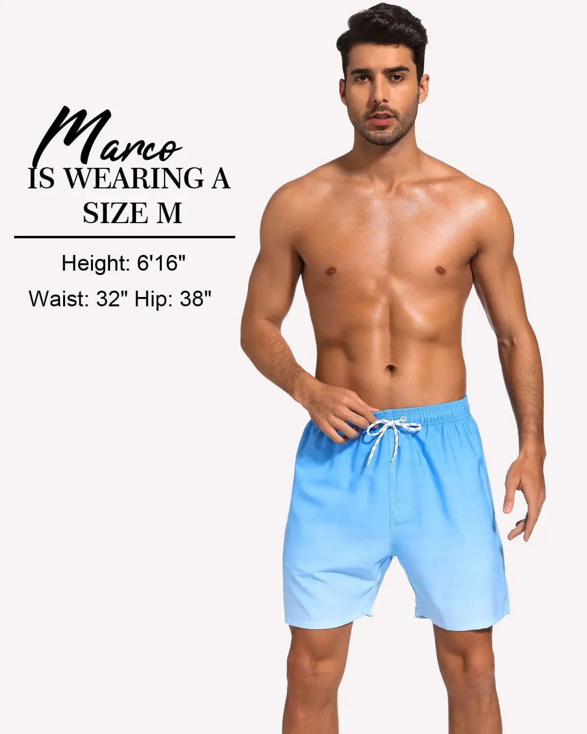 SILKWORLD Mens Swim Trunks with Compression Liner 2 in 1 Quick Dry Bathing Suit Beach Shorts with Zipper Pockets